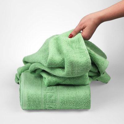FLAROVAN Luxury Bath Towels 2 Pk 28 x 56 inc (Green)