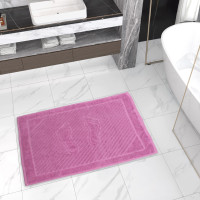 Flarovan Bath Mats for Bathroom 2 Pk 20x28 inc (Mulberry Purple)