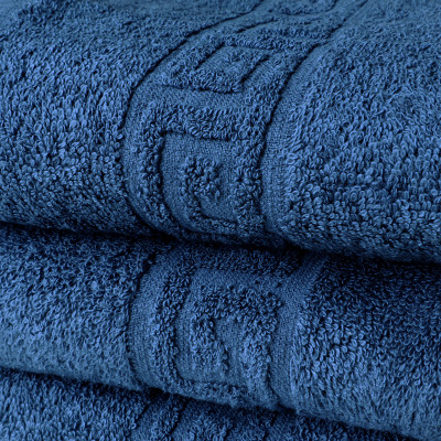 FLAROVAN Hand Towels 4 pk 16x28 inc (Navy Blue)