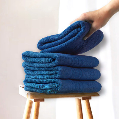 FLAROVAN Hand Towels 4 pk 16x28 inc (Navy Blue)