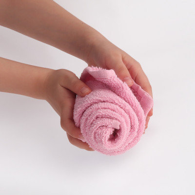 FLAROVAN Soft Face Cloths Pack 12 30*30 inc (Pink)