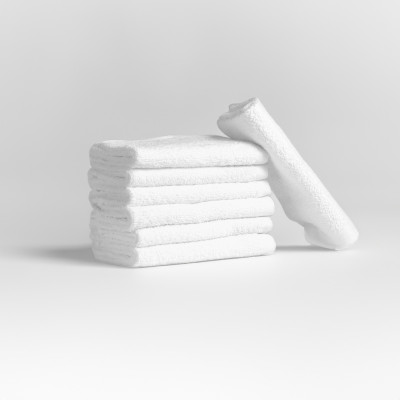 FLAROVAN Soft Face Cloths Pack 12 30*30 inc (White)