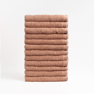 FLAROVAN Soft Face Cloths Pack 12 30*30 inc. (Brown)