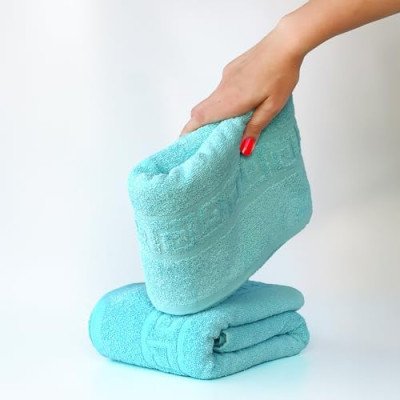 FLAROVAN Luxury Bath Towels 2 Pk 28 x 56 inc (Turquoise)