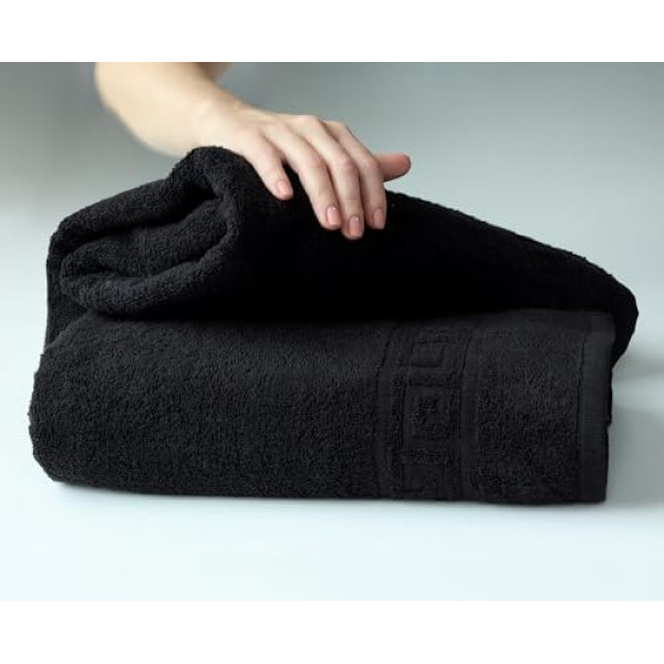 FLAROVAN Luxury Bath Towels 2 Pk 28 x 56 inc (Black)