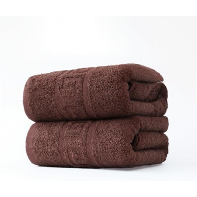 FLAROVAN Luxury Bath Towels 2 Pk 28x56 inc (Dark Brown)