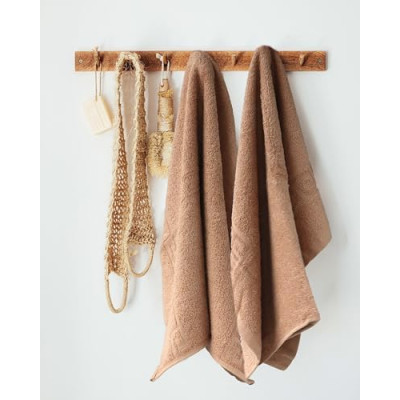 FLAROVAN Luxury Bath Towels 2 Pk 28 x 56 inc (Brown)