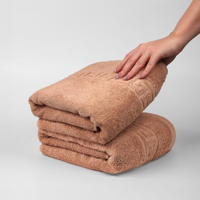 FLAROVAN Luxury Bath Towels 2 Pk 28 x 56 inc (Brown)