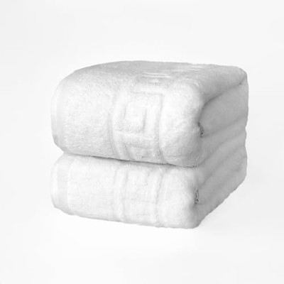 FLAROVAN Luxury Bath Towels 2 Pk 28 x 56 inc (White)