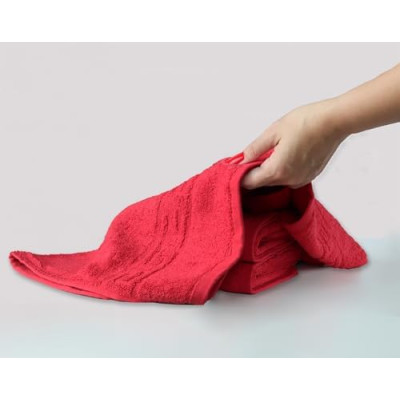 FLAROVAN Luxury Bath Towels 2 Pk 28 x 56 inc (Red)
