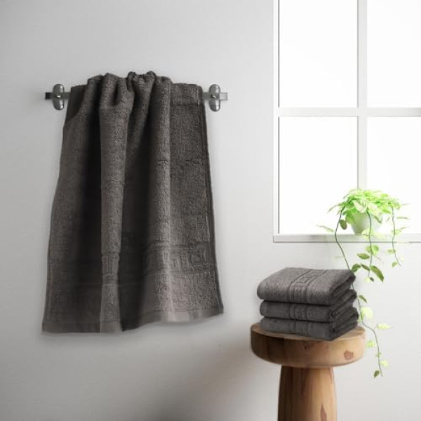 FLAROVAN Luxury Bath Towels 2 Pk 28 x 56 inc (Grey)