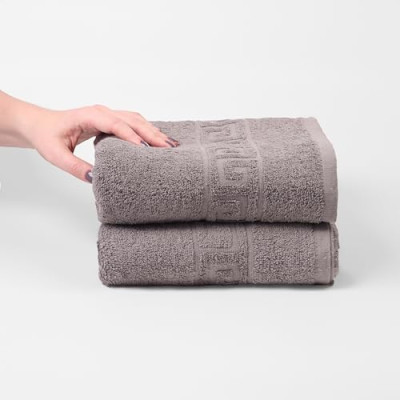 FLAROVAN Luxury Bath Towels 2 Pk 28 x 56 inc (Grey)