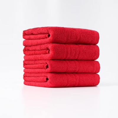 FLAROVAN Hand Towels 4 Pk 16x28 inc (Red)