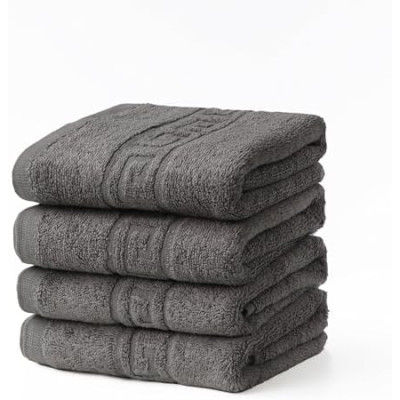 FLAROVAN Hand Towels 4 Pk 16x28 inc (Grey)