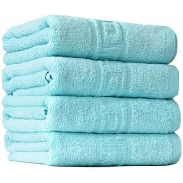 FLAROVAN Hand Towels 4 Pk 16x28 inc (Turquoise)