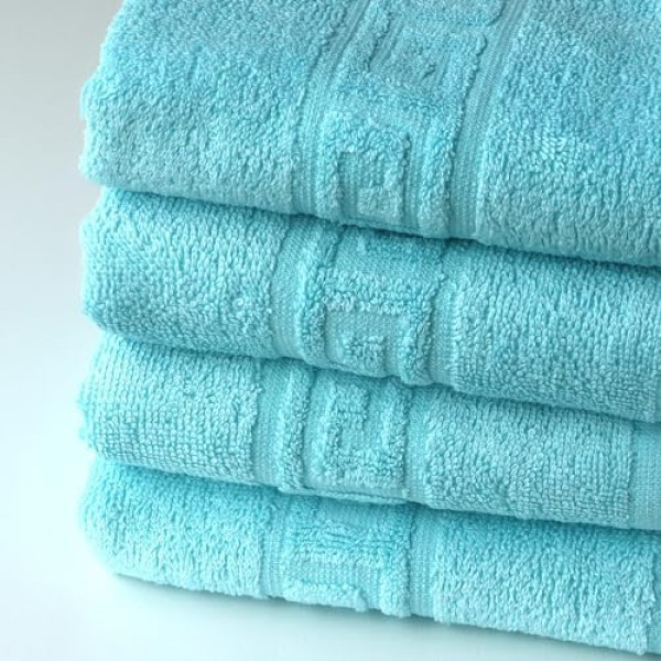 FLAROVAN Hand Towels 4 Pk 16x28 inc (Turquoise)