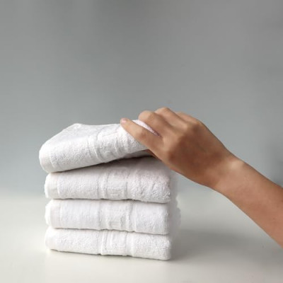 FLAROVAN Hand Towels 4 Pk 16x28 inc (White)