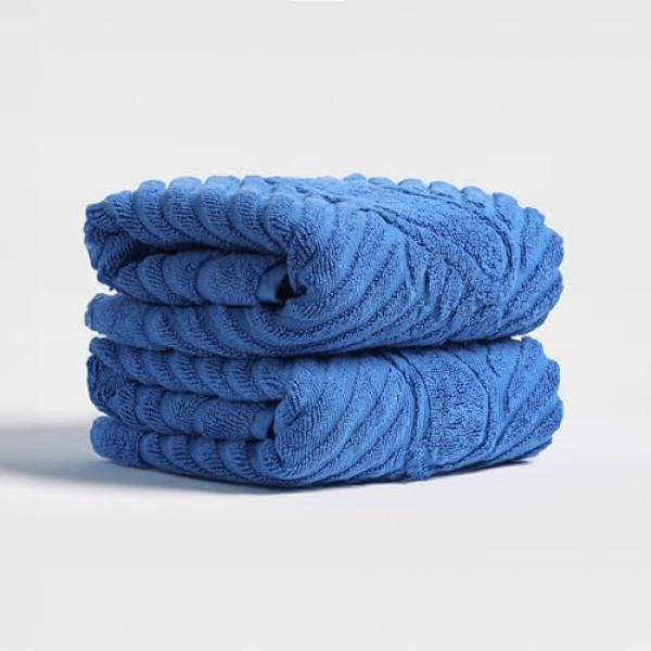 Flarovan Bath Mats for Bathroom 2 Pk 20x28 inc (Blue)