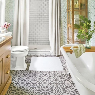 Flarovan Bath Mats for Bathroom 2 Pk 20x28 inc (White)