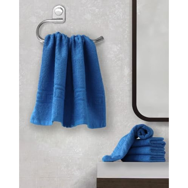 FLAROVAN Hand Towels 4 Pk 16x28 inc (Blue)