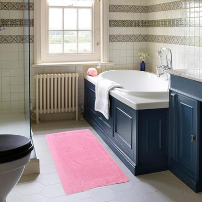 Flarovan Bath Mats for Bathroom 2 Pk 20x28 inc (Pink)
