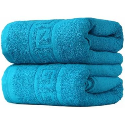 FLAROVAN Luxury Bath Towels 2 Pk 28 x 56 inc (Aqua Blue)