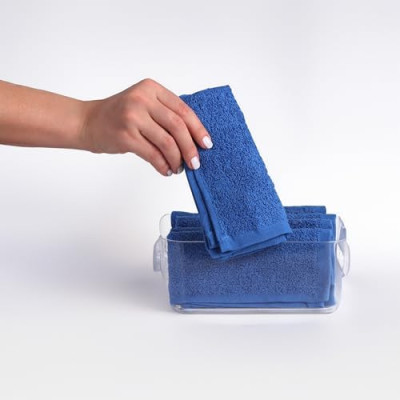 FLAROVAN Soft Face Cloths Pack 12 12*12 inc (Blue)