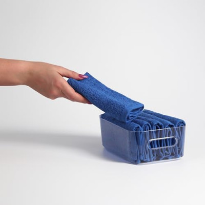 FLAROVAN Soft Face Cloths Pack 12 12*12 inc (Blue)