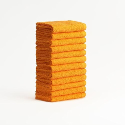 FLAROVAN Soft Face Cloths Pack 12 12*12 inc (Yellow)
