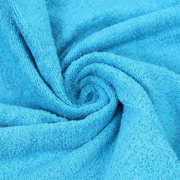 FLAROVAN Bath Sheets Oversized 40 x 70 inc (Aqua Blue)