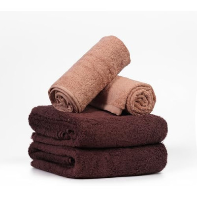 FLAROVAN Luxury Bath Towels Large - Quick Dry Bath Towel Set Bathroom Towels Sets Bathroom Bath Sheet, Bath Towels Large 2Pk 28 x 56 inc Dark Brown + 2 Pk16 x 28 inc Hand Towel Brown