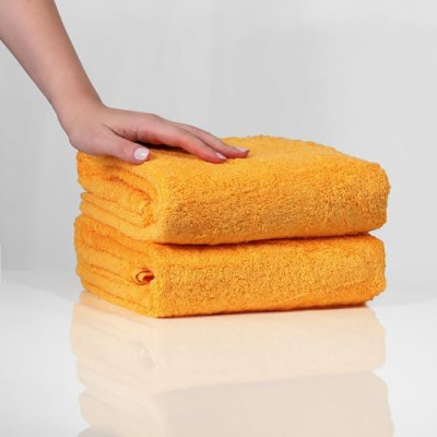 FLAROVAN Luxury Bath Towels 2 Pk 28*56 inc (Gold Yellow)