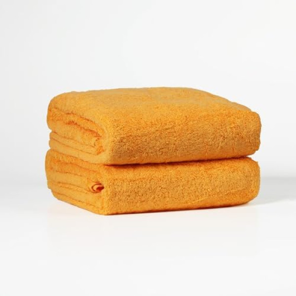 FLAROVAN Luxury Bath Towels 2 Pk 28*56 inc (Gold Yellow)